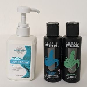 Arctic Fox Aquamarine Neverland Blue Shampoo Lot
